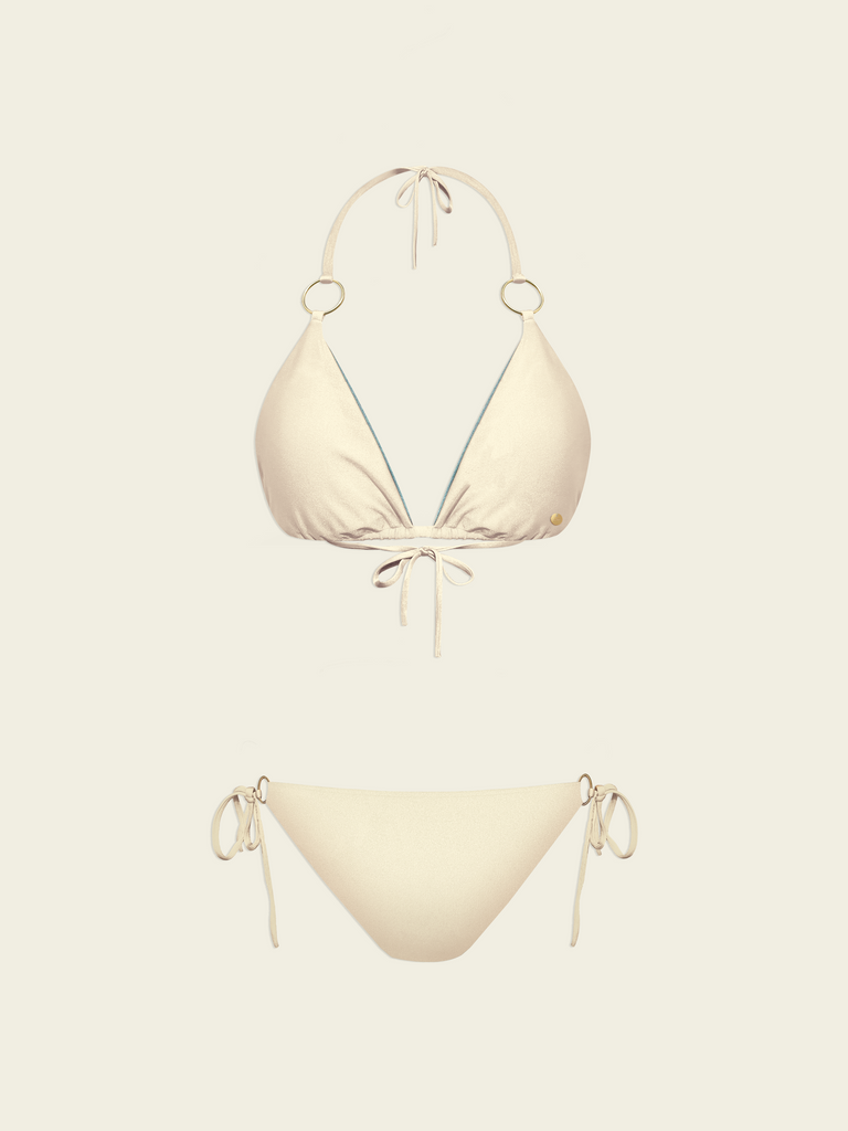 Bae and Bluff Reversible Bikini Set Sand