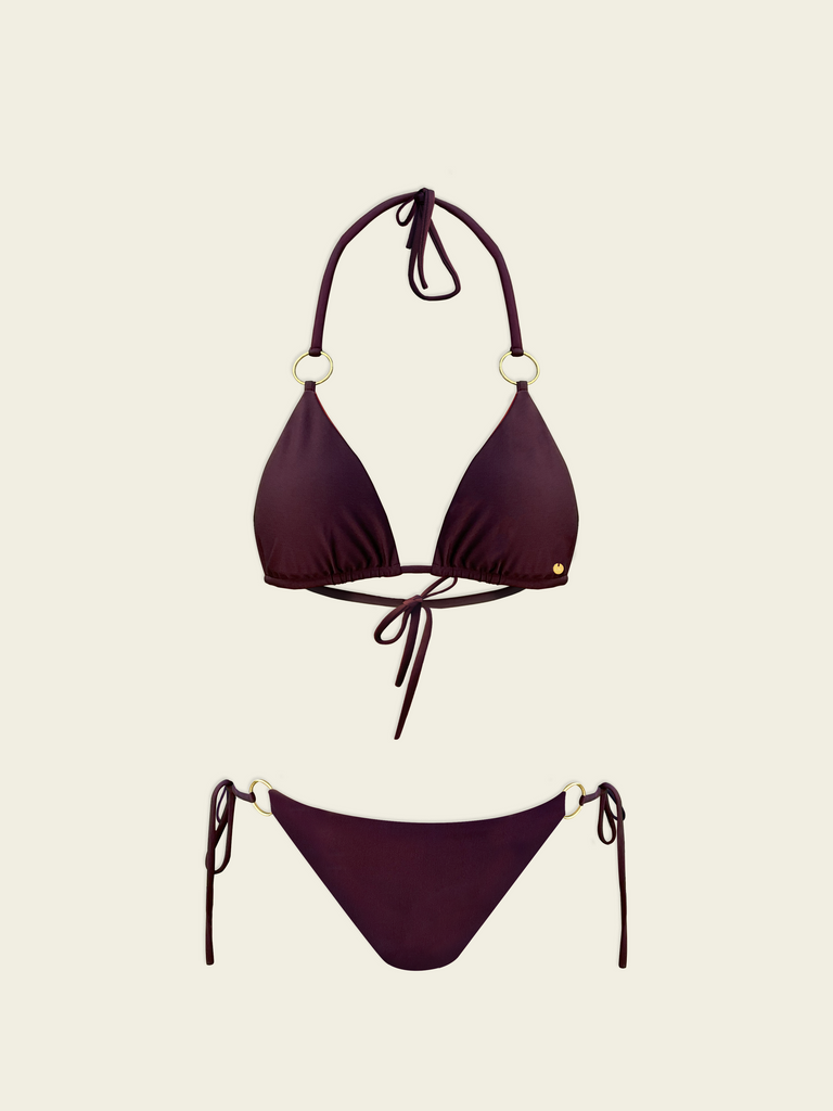 Cherry Cola Reversible Bikini Set Purple