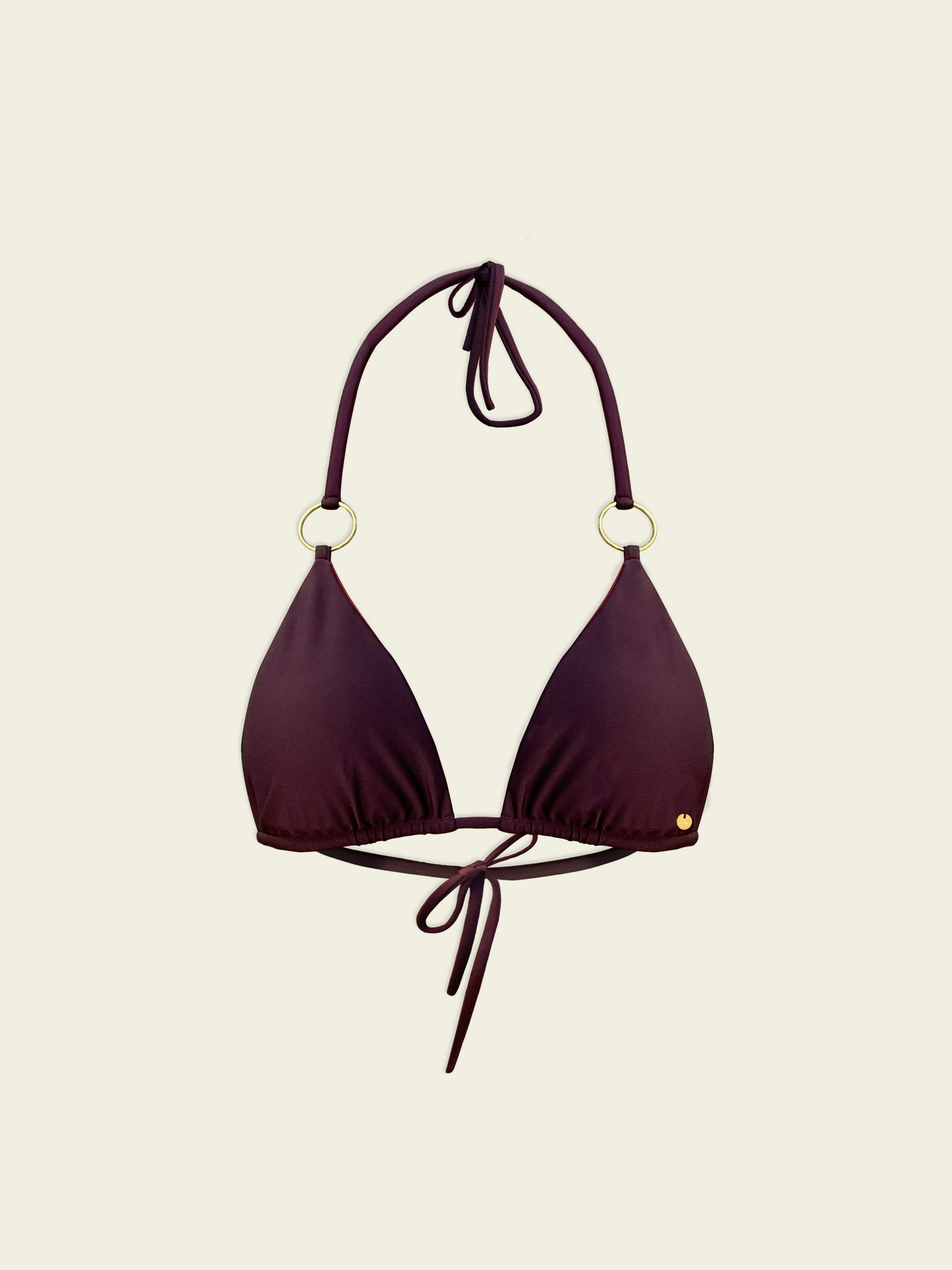 Cherry Reversible Bikini Top Purple