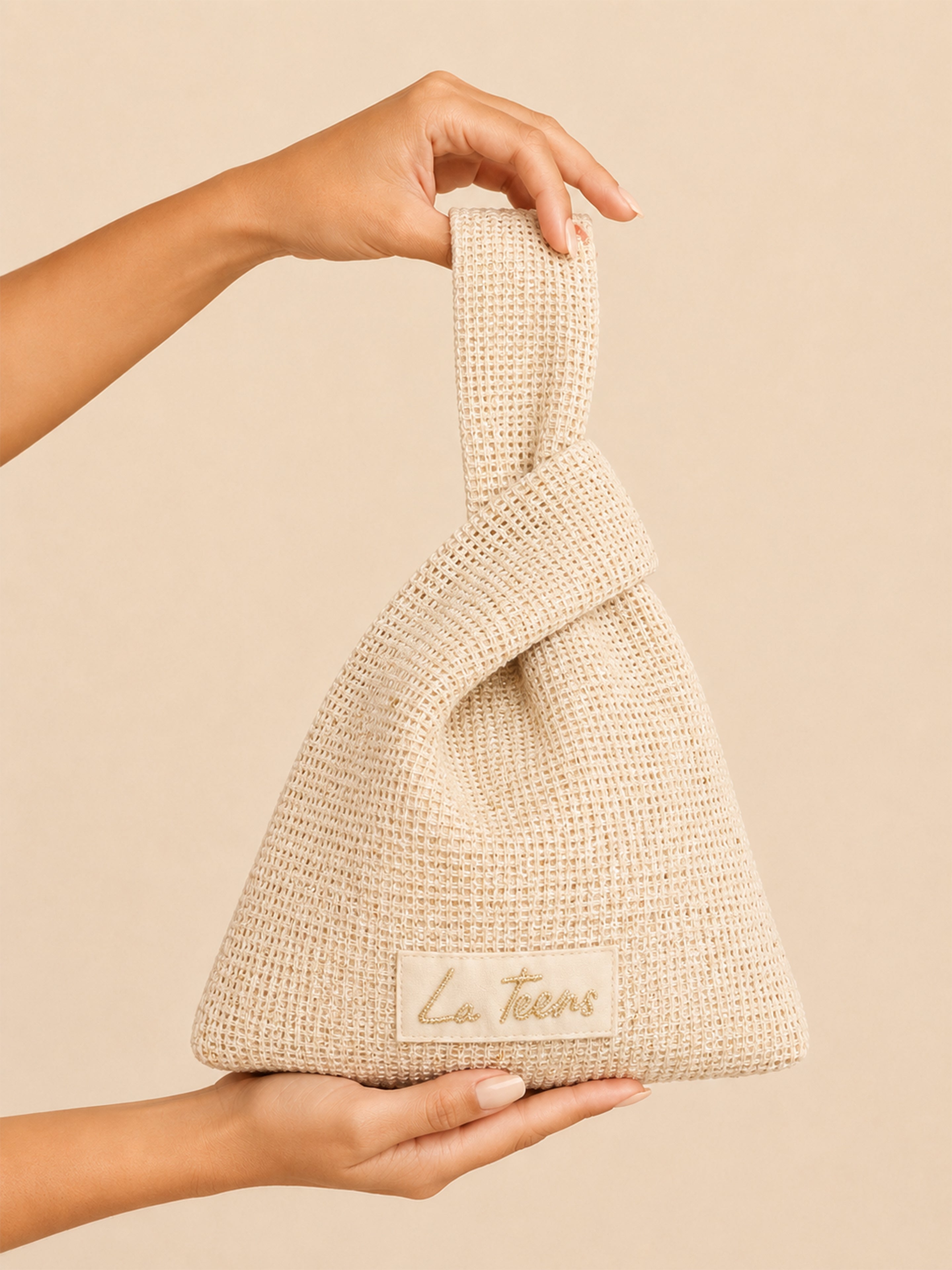 La Teens Knot Bag Beige