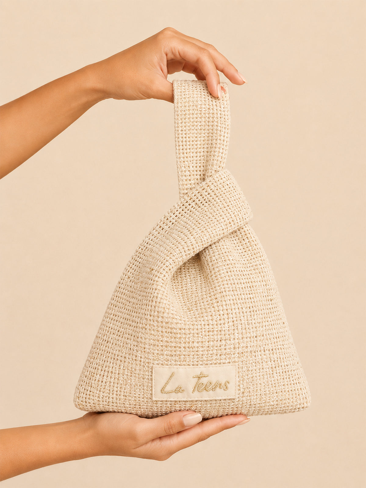 La Teens Knot Bag Beige