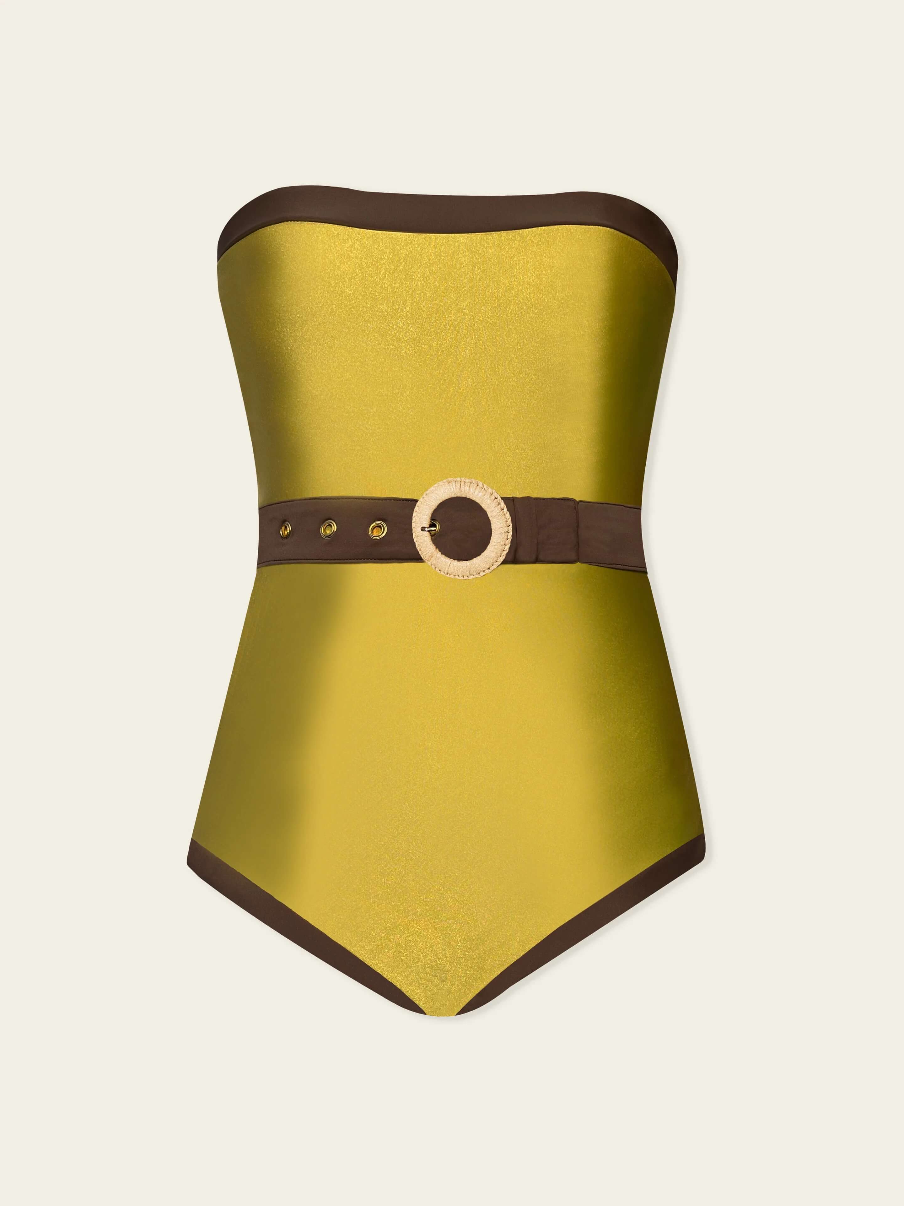 Flic En Flac Reversible Swimsuit Green