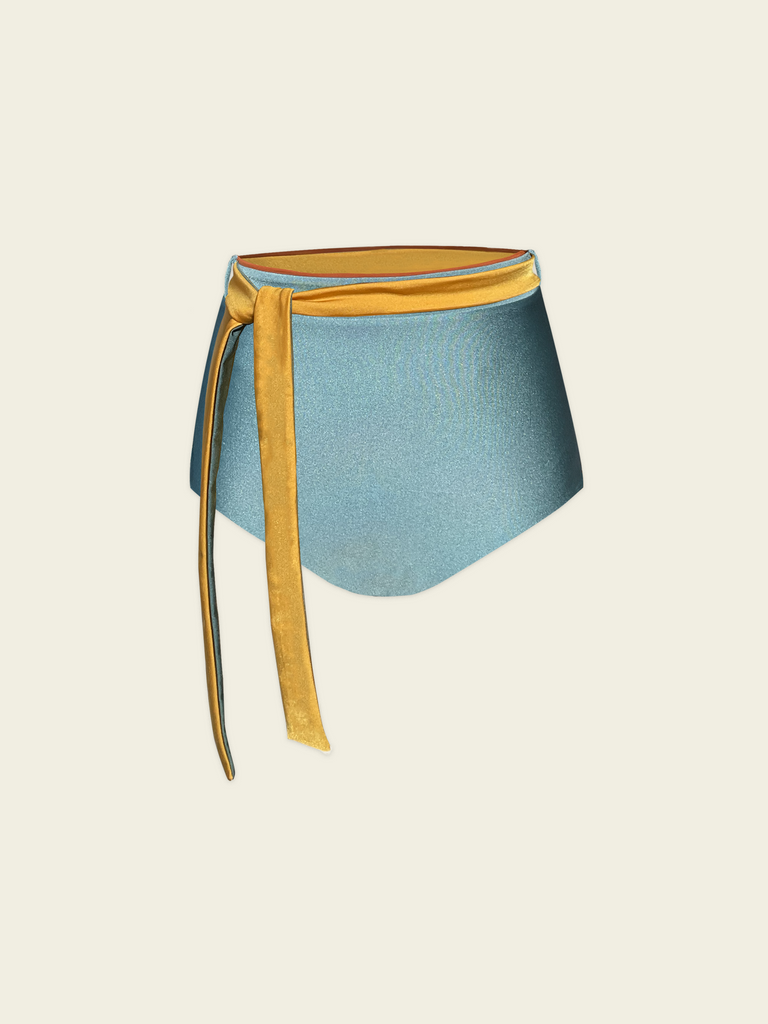 Poolside Reversible Bikini Bottom Blue