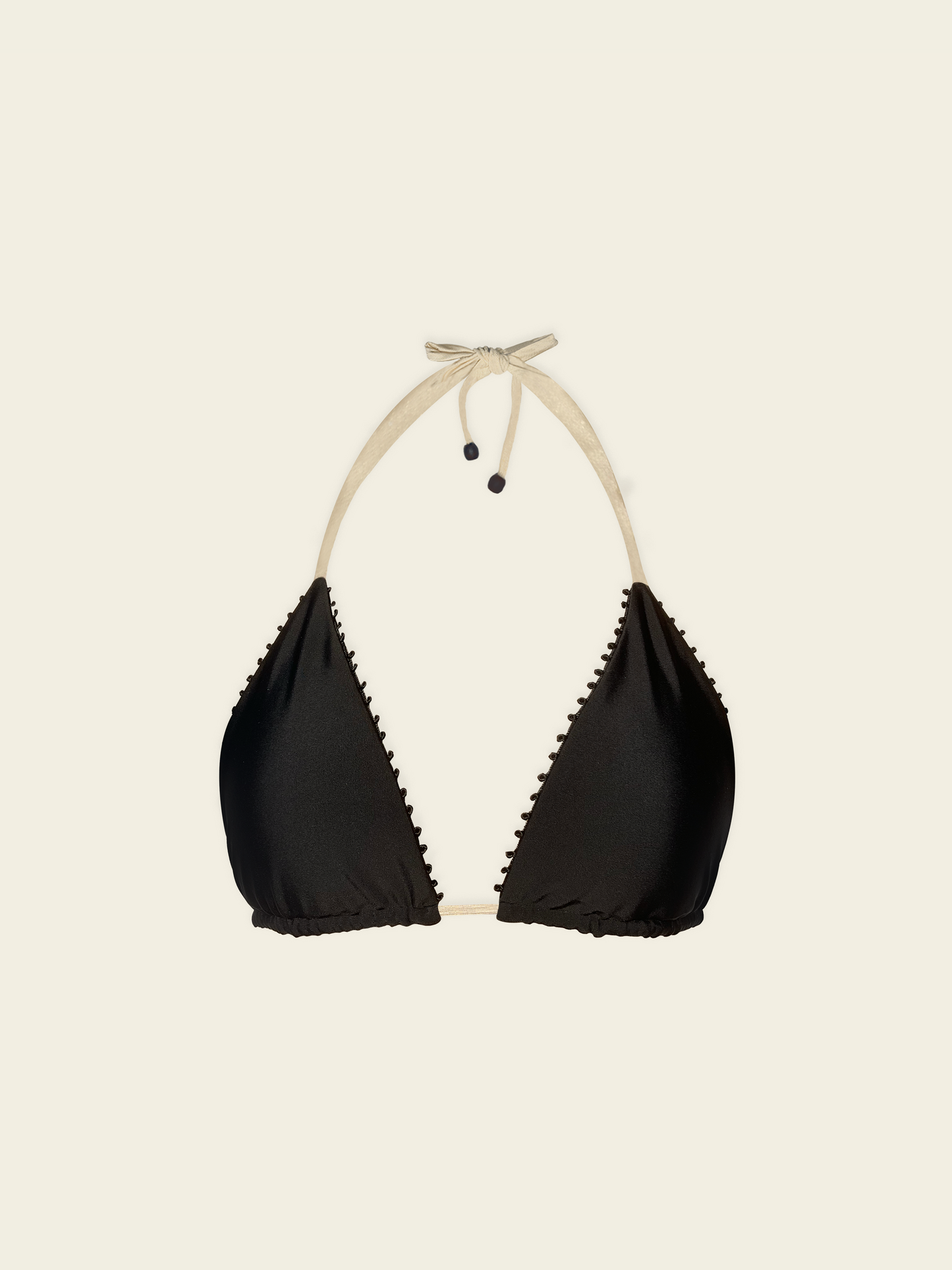 Valley Reversible Bikini Top Black