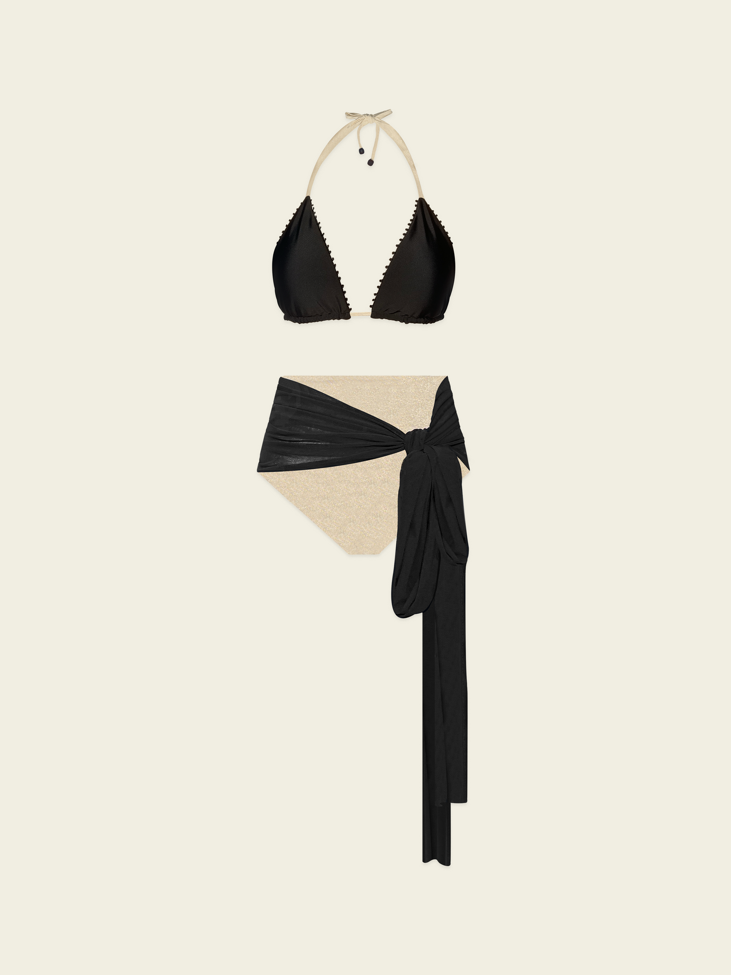 Black River Valley Bikini Set Black