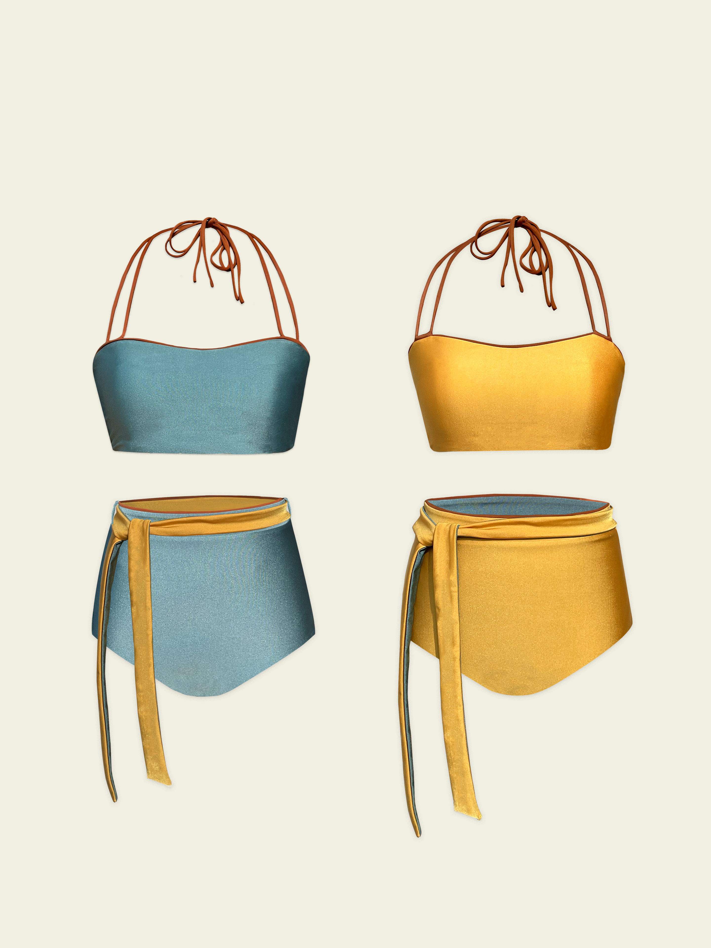 Poolside Reversible Bikini Bottom Yellow