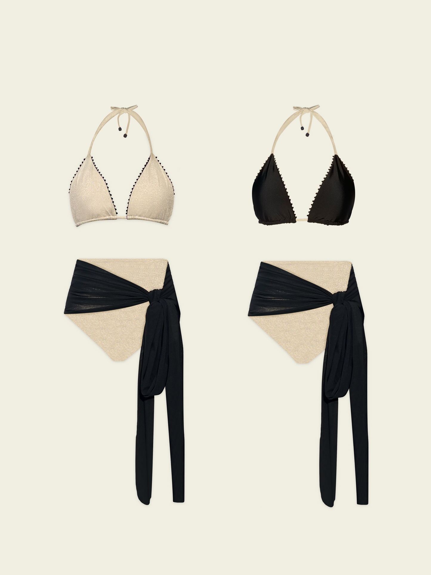 Valley Reversible Bikini Top Sand